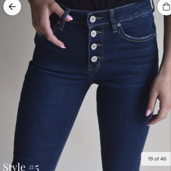 KanCan Skinny Jeans, size 31, dark indigo - Picture 3 of 5